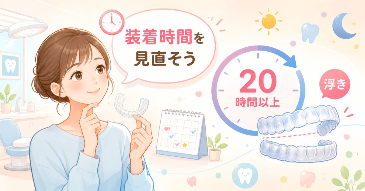 マウスピースを外す時間が長い？浮きの原因と装着時間の戻し方