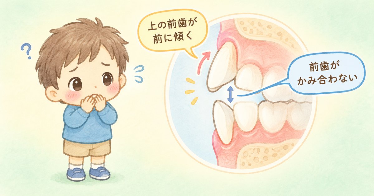 3歳以降の指しゃぶりが引き起こす歯並びと口腔機能への影響
